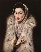 El Greco Lady in a fur wrap china oil painting reproduction